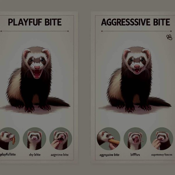 Comment différencier une morsure de jeu d'une morsure agressive chez un furet ?